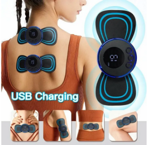 Ems Foot Massager Mat Electric And Mini Body Massager Combo Usb Charging Smart Display (pack Of 2)