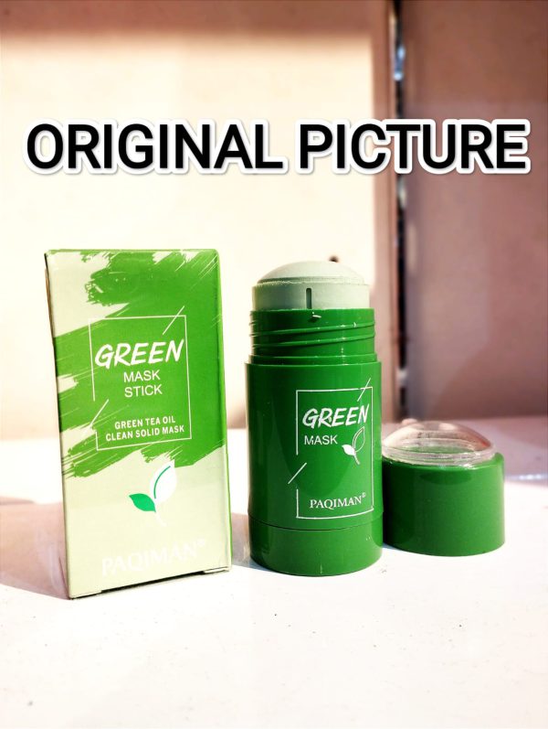 Paqiman 100% Original Green Tea Mask Stick Green Tea Cleansing Stick Mask